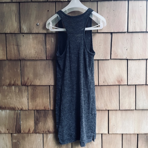 Minnie Rose Tank Top Tunic Size S Linen Dark Gray Melange Knit Casual Soft - Picture 7 of 11